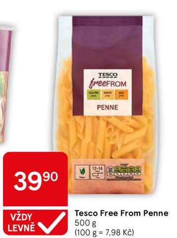 Tesco Free From Penne, 500 g