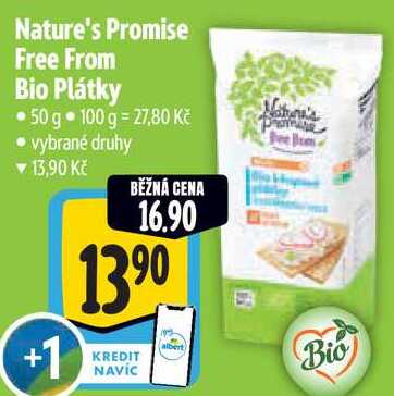 Nature's Promise Free From Bio Plátky, 50 g 