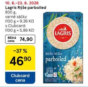 Lagris Rýže parboiled, 800 g. varné sáčky