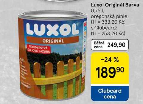 Luxol Originál Barva, 0.75 l, oregonská pínie