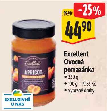 Excellent Ovocná pomazánka, 230 g