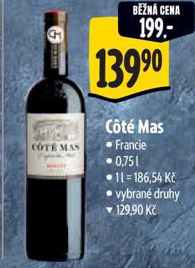 Côté Mas, 0,75 l