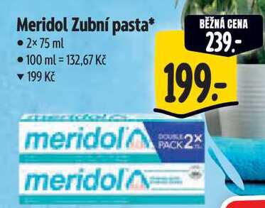 Meridol Zubní pasta, 2x 75 ml Albert