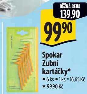 Spokar Zubní kartáčky, 6 ks Albert