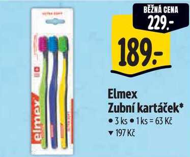 Elmex Zubní kartáček, 3 ks Albert