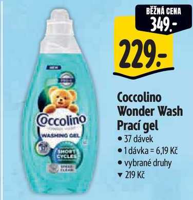 Coccolino Wonder Wash Prací gel, 37 dávek Albert