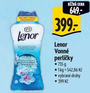 Lenor Vonné perličky, 735 g