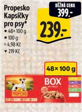 Propesko Kapsičky pro psy, 48x 100 g