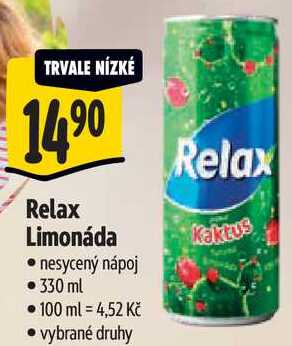 Relax Limonáda, 330 ml