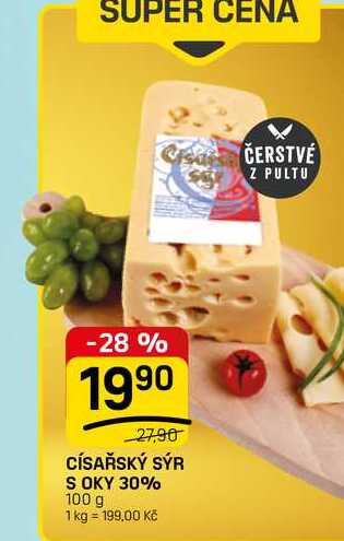 CÍSAŘSKÝ SÝR S OKY 30% 100 g