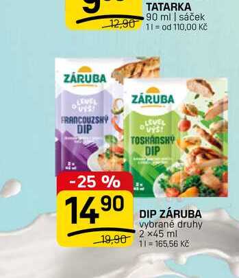 DIP ZÁRUBA vybrané druhy 2 x45 ml